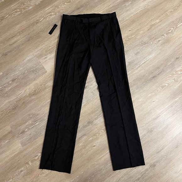 New Mens Theory Charcoal Dress Pants - Picture 1 of 4
